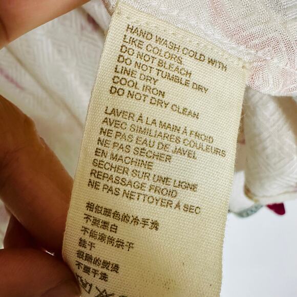 Anthropologie Let Me Be Quilted Floral Blouse size xs - Picture 4 of 10